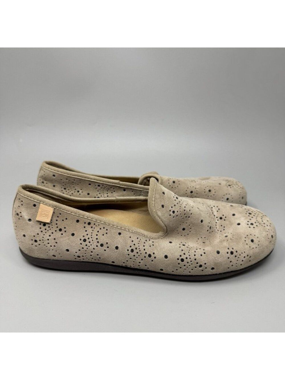 Spenco Women’s Paisley Beige Orthotic Ballet Flats Size 8.5B Comfort Shoes
